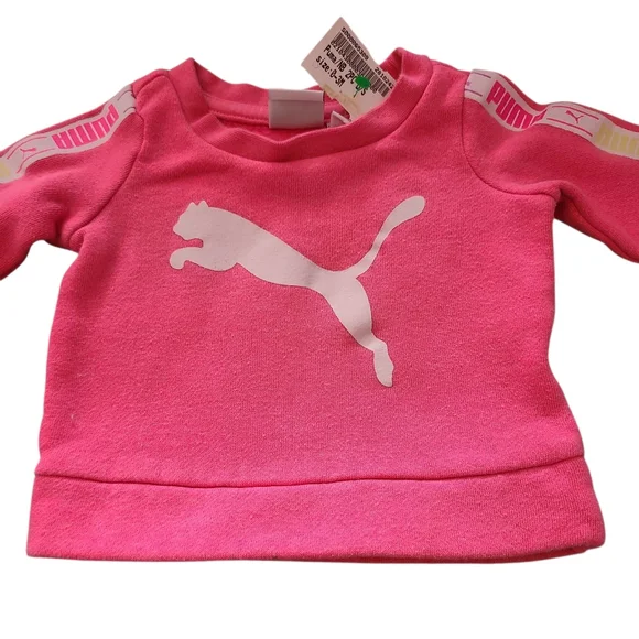 Puma‎ Outfit Newborn Sweatshirt And Pants Pink And Gray - Picture 11 of 15